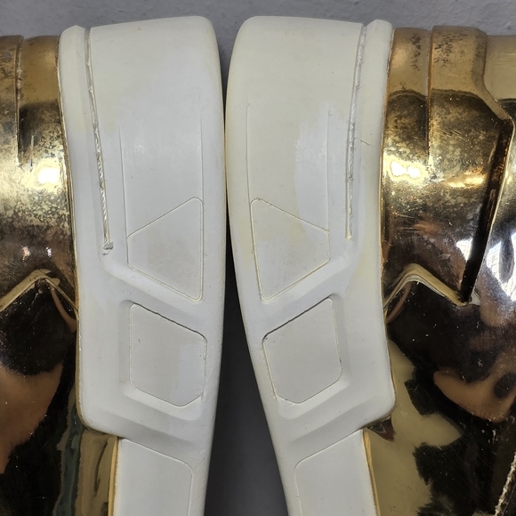 RADII Liquid Gold Bar Lace Up Hook & Loop High Top Sneakers Shoes Men's Size 9 - Picture 14 of 14